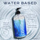 Passion Natural Water Based Lubricant 16oz bottle displayed with product benefits highlighting body-safe formula, pH balance support, and easy cleanup