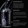 Passion Premium silicone-based lubricant bottle beside ingredient, warning, and caution information panel showing product details and usage information