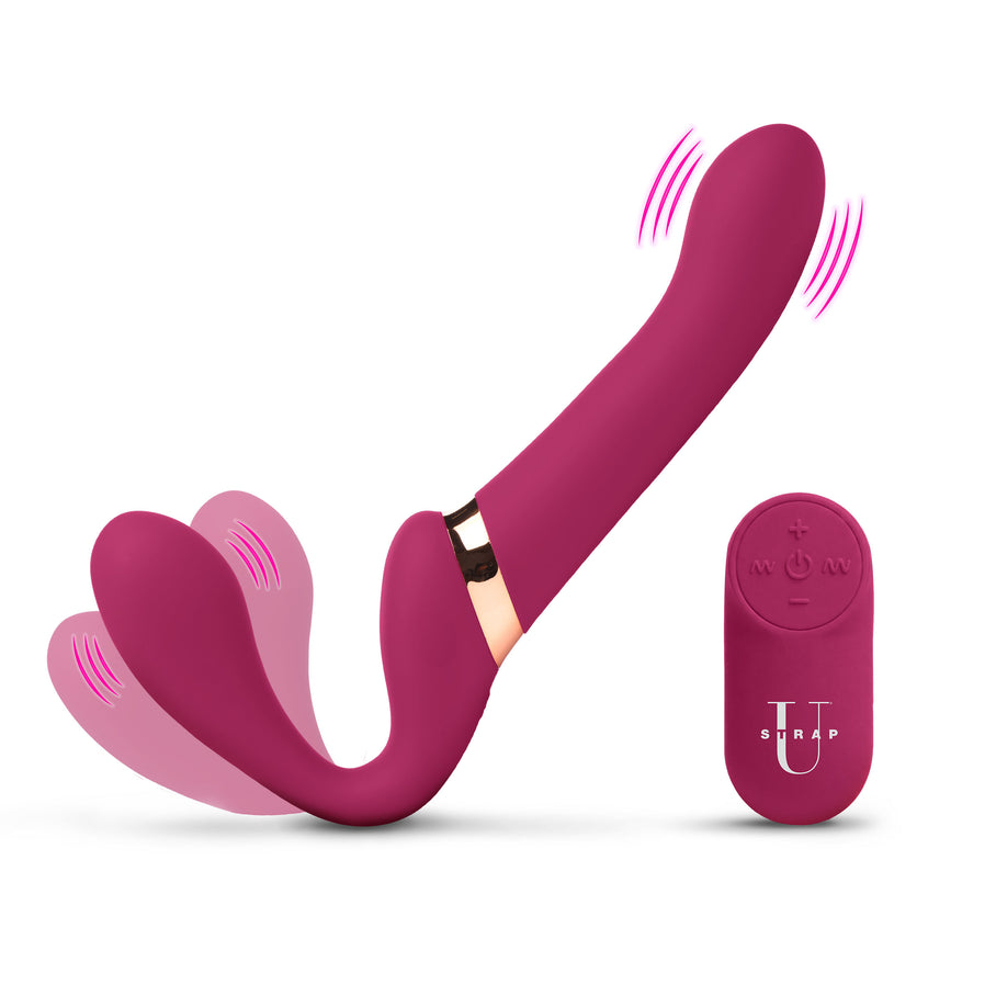 USB rechargeable 10X Pleasure Poser strapless strap-on
