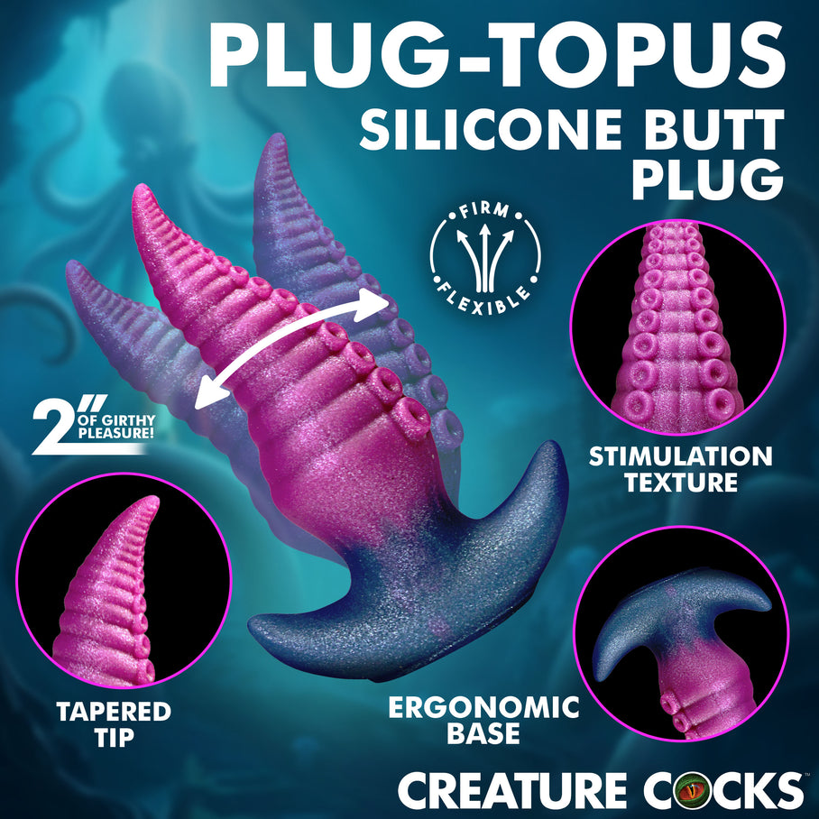 Soft ridge patterns for varied sensation on the Plugtopus