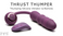 Thrust Thumper Thrusting Silicone Vibrator with Remote