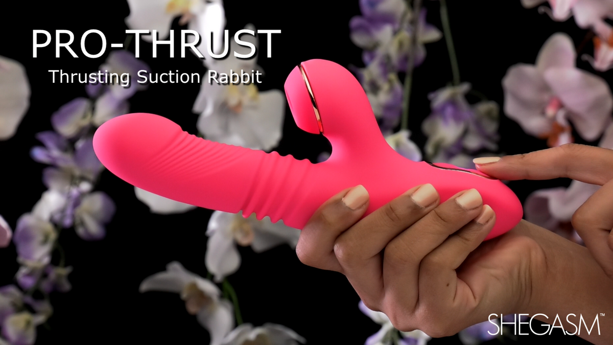 Pro-Thrust Thrusting Suction Silicone Rabbit Vibrator - Video Pro-Thrust Thrusting Suction Silicone Rabbit Vibrator - Video