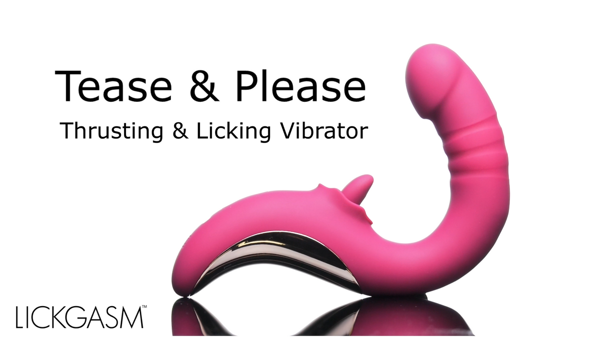 Tease and Please Thrusting and Licking Vibrator - Video Tease and Please Thrusting and Licking Vibrator - Video