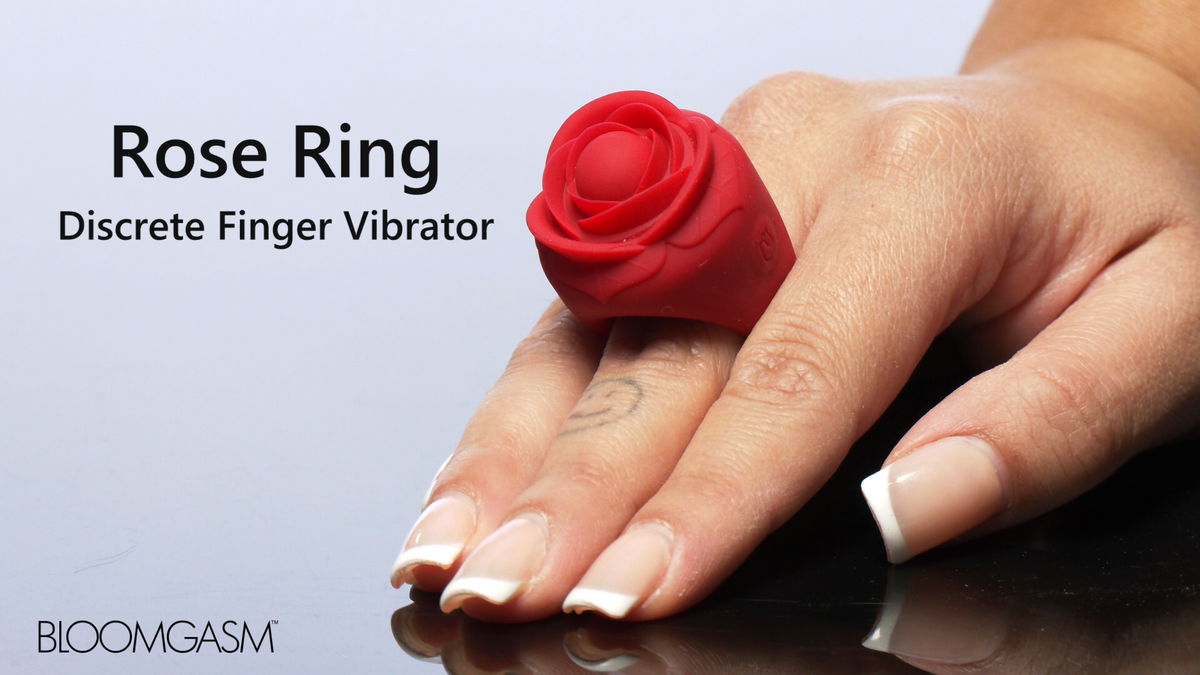 Rose Ring Discreet Finger Vibrator - Video Rose Ring Discreet Finger Vibrator - Video