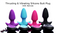 Thrusting & Vibrating Silicone Butt Plug