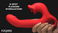 Kissing & Flicking Silicone Vibrator
