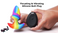 Thrusting and Vibrating Silicone Butt Plug