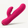 Comfort-flex bendable neck on the ribbed rabbit vibrator