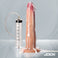 Real skin ultra thick squirting silicone dildo with suction base for couples