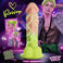 Reiven 6.5 inch realistic silicone dildo with soft glow and Venom ombre