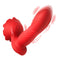 Blush color premium silicone Rose Thrust vibrator