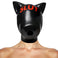 Pup ears on top of the slut Silicone Sensory Hood
