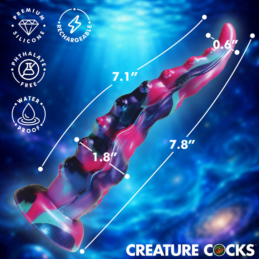 Dimensions of the Tenta-Squirm squirming silicone tentacle