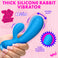 Silky smooth silicone on the thick rabbit vibrator