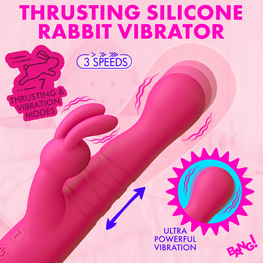 Gentle to strong thrusting motion on the rabbit vibe