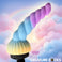Unicorn Head spiral ridge wand attachment for gentle texture play