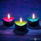 UV blacklight reactive heart drip candle set for couples sensation play