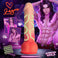 Zayen 7.3 inch realistic silicone dildo with soft glow and Sunfire ombre