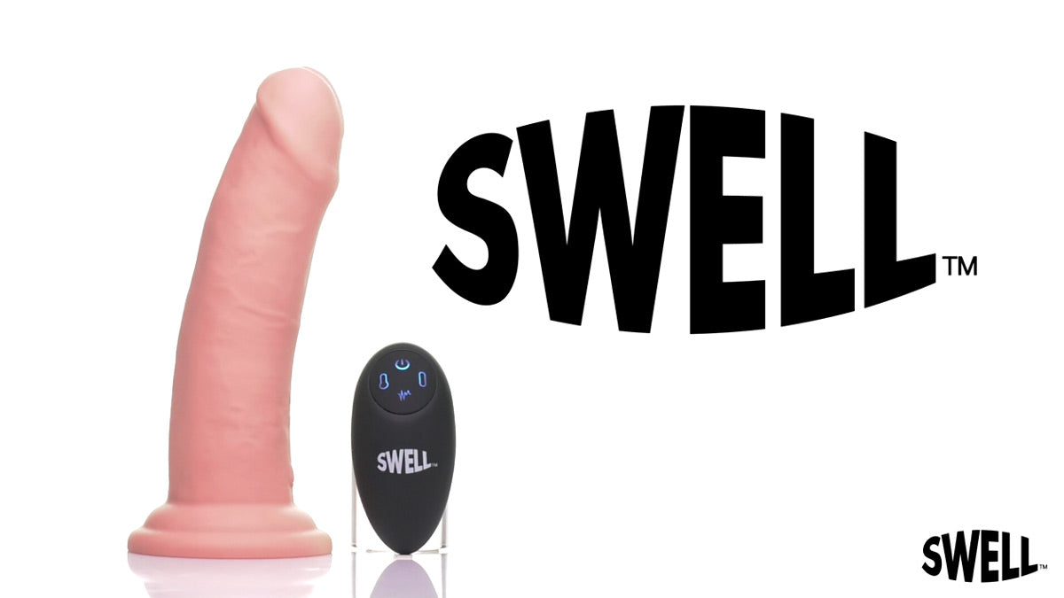 7X Inflatable and Vibrating Remote Control Silicone Dildo - Video 7X Inflatable and Vibrating Remote Control Silicone Dildo - Video