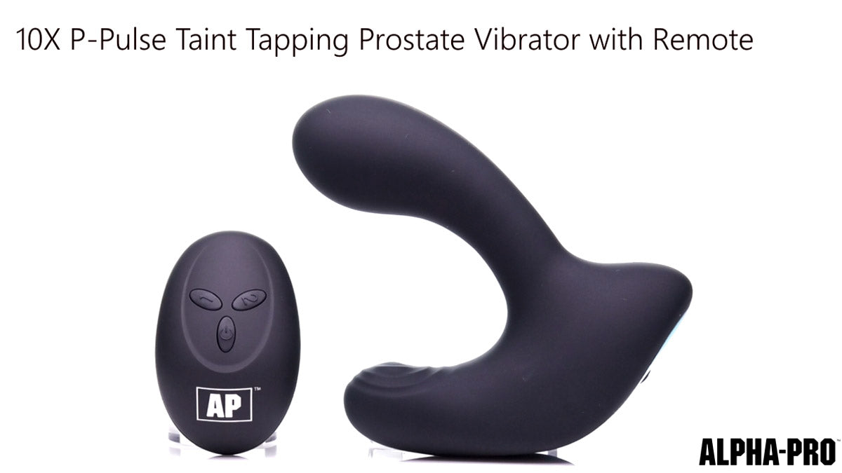 10X P-Pulse Taint Tapping Silicone Prostate Stimulator With Remote