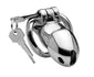 Rikers 24-7 Stainless Steel Locking Chastity Cage