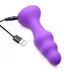 7X Slim Ribbed Thumping Silicone Anal Plug