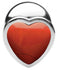 Authentic Red Jasper Gemstone Heart Anal Plug