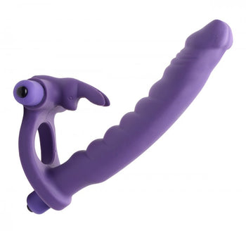 Double Delight Dual Penetration Rabbit Cock Ring Image 2