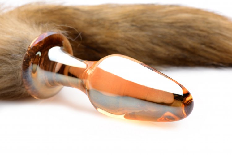 Fox Tail Glass Anal Plug Healthy & Active Fox Tail Glass Anal Plug Healthy & Active
