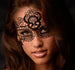 Enhanced Black Lace Mask Image 1