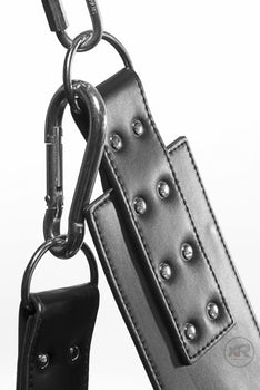 Leather Swing with Pillows and Stirrups 7