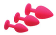 3pc Silicone Gemed Anal Plugs Image 2