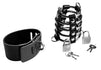 5 Ring Chastity Device with Cock and Ball Strap Image 2