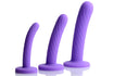Tri-Play 3 Piece Silicone Dildo Set Image 1