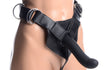 Flaunt Strap On with Onyx Vibrating Silicone Dildo Image 1
