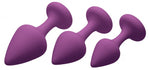 Purple Pleasures 3pc Silicone Anal Plugs Image 2
