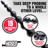Hosed 19 inch Graduated Beaded Anal Snake