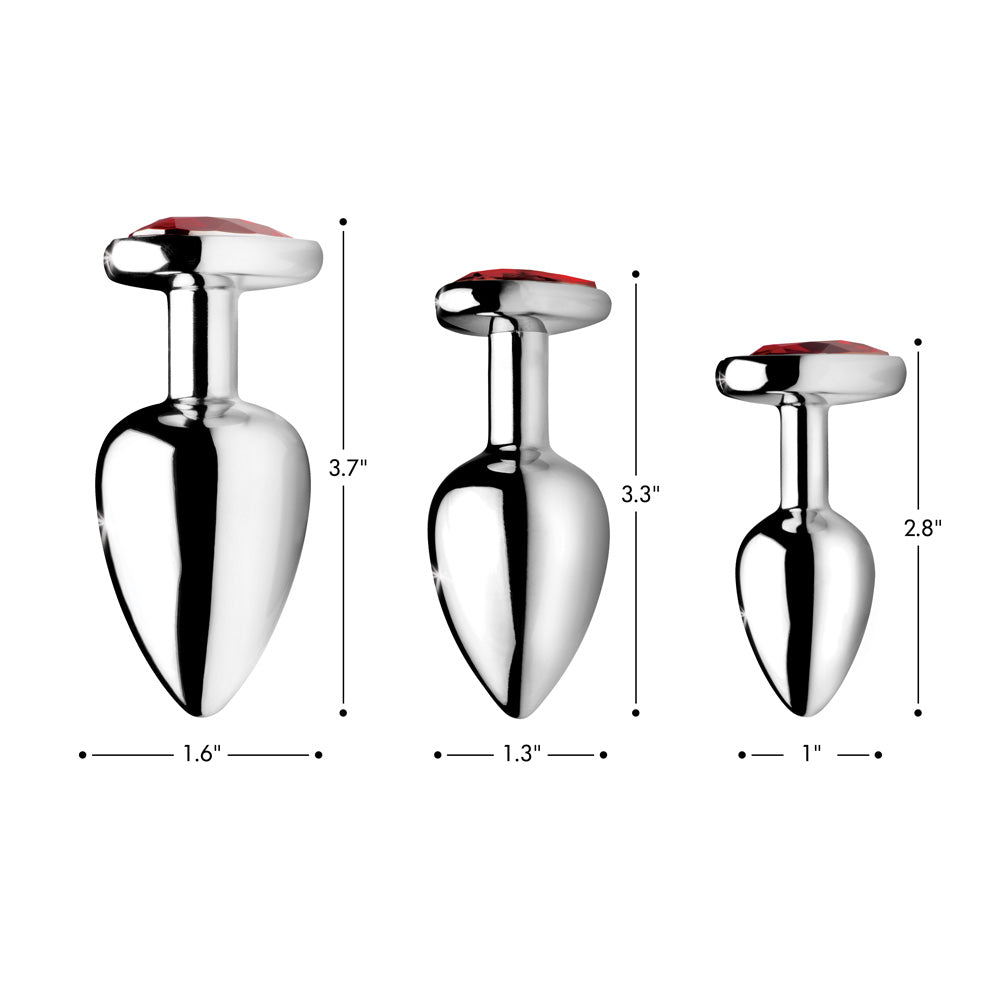 Red Heart Gem Anal Plug - Anal Toys - Healthy & Active Red Heart Gem Anal Plug - Anal Toys - Healthy & Active