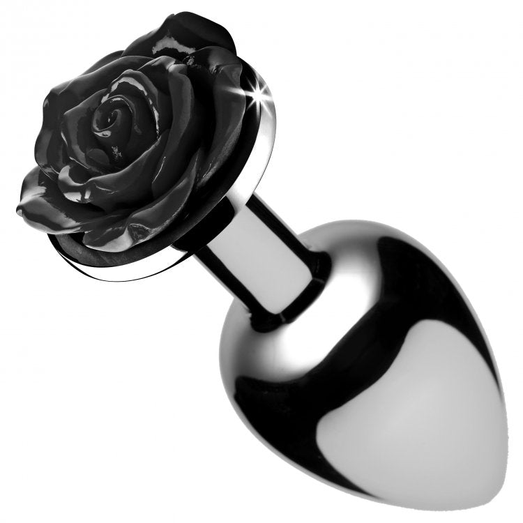 Black Rose Jeweled Alloy Anal Plug - Healthy & Active Black Rose Jeweled Alloy Anal Plug - Healthy & Active