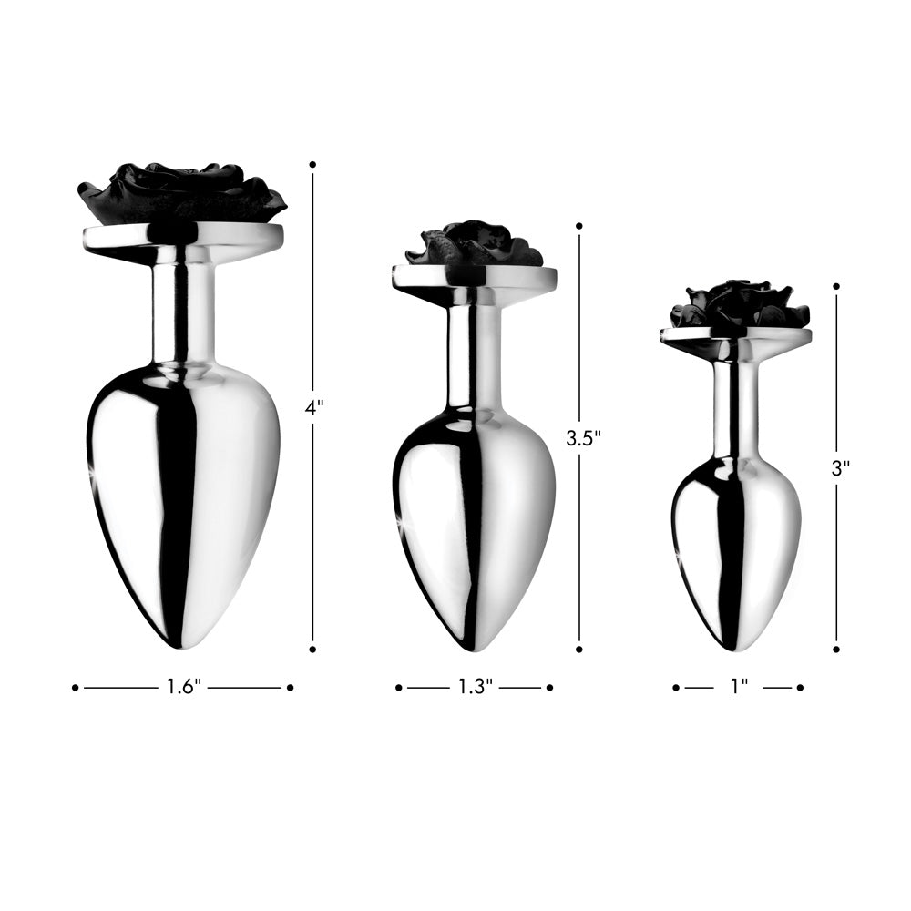 Black Rose Jeweled Alloy Anal Plug - Healthy & Active Black Rose Jeweled Alloy Anal Plug - Healthy & Active
