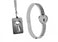 Cuffed Locking Bracelet and Key Necklace 10