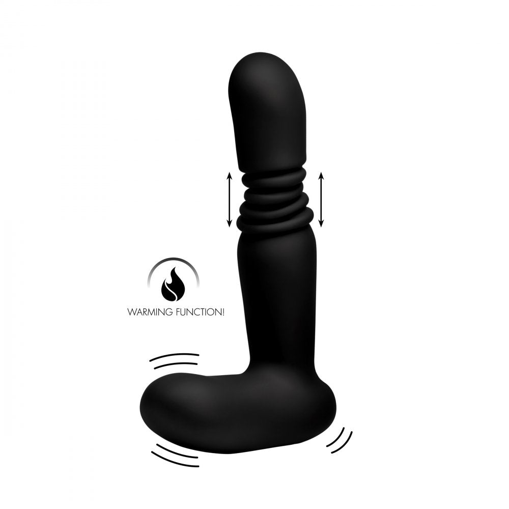 Silicone Thrusting Anal Plug With Remote Control - Healthy & Active Silicone Thrusting Anal Plug With Remote Control - Healthy & Active