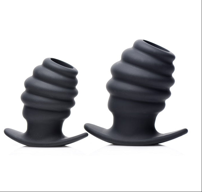 Hive Ass Tunnel Silicone Ribbed Hollow Anal Plug