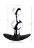 Dark Drop Metal and Silicone Beaded Anal Plug