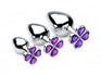 3pc Flower Hearts Anal Plug Set