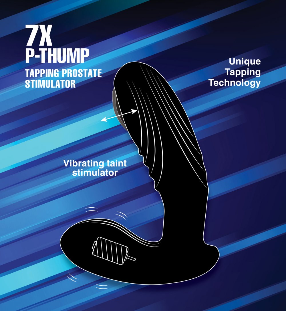 7X P-Thump Tapping Silicone Prostate Stimulator - Healthy & Active 7X P-Thump Tapping Silicone Prostate Stimulator - Healthy & Active