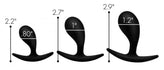 Dark Droplets 3 Piece Curved Anal Trainer Set