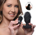 The Driller 10X Swirled Silicone Remote Control Vibrating Butt Plug