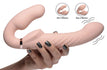 10X Swirl Ergo-Fit Inflatable & Vibrating Strapless Strap-On