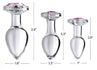 Pink Gem Glass Anal Plug